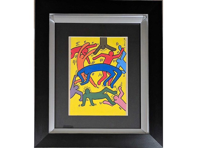 1984 gouache keith haring ‘zt’ - afbeelding 2 van  6