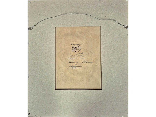 1984 gouache keith haring ‘zt’ - afbeelding 6 van  6