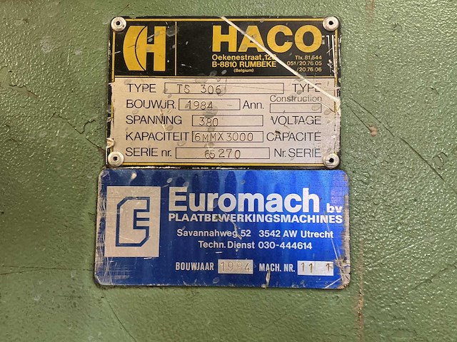 1984 havo ts306 knipmachine - afbeelding 7 van  8
