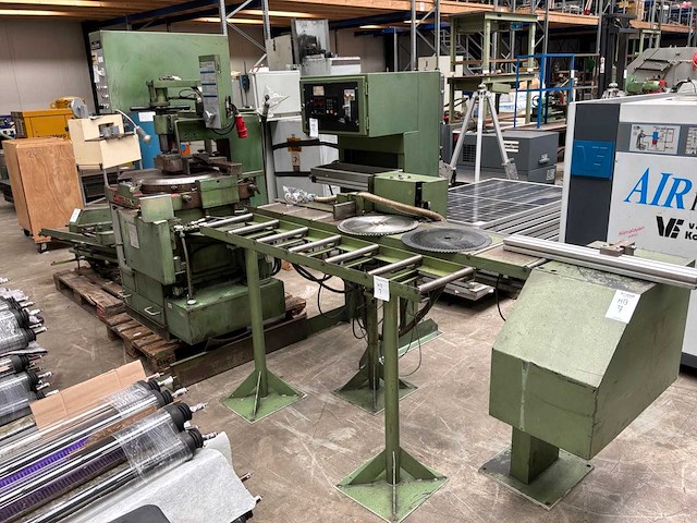 1984 kaltenbach kks 400 na semi-automatische zaaglijn met rollenbaan en lengtemeting - afbeelding 19 van  21