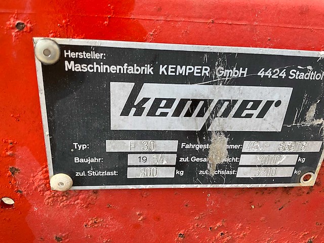 1984 kemper f30 mestverspreider - afbeelding 12 van  20