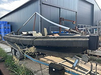 1984 pirana 6700 sloep/werkboot met stalling trailer - afbeelding 5 van  11