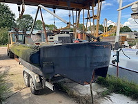 1984 pirana 6700 sloep/werkboot met stalling trailer - afbeelding 6 van  11