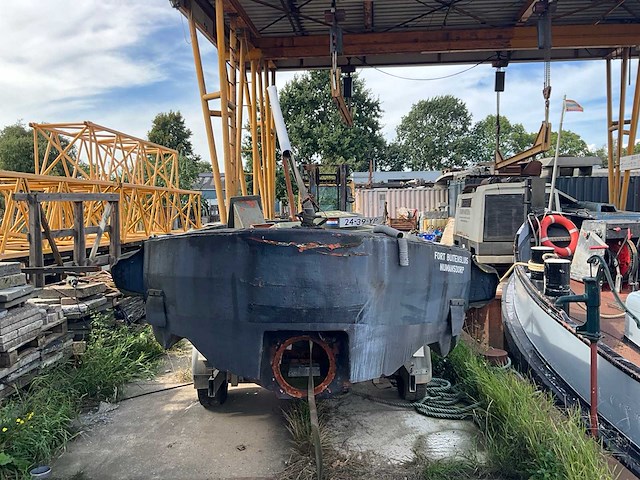 1984 pirana 6700 sloep/werkboot met stalling trailer - afbeelding 7 van  11