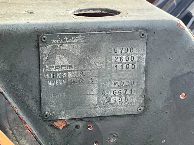 1984 pirana 6700 sloep/werkboot met stalling trailer - afbeelding 11 van  11