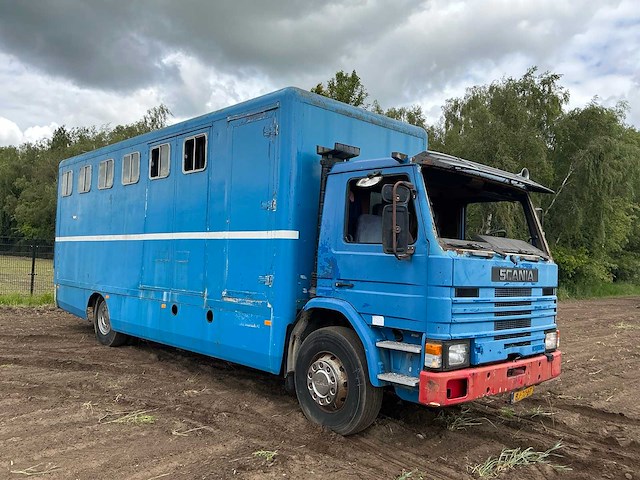 1984 scania 82 m vrachtwagenpaarden transport - afbeelding 16 van  21