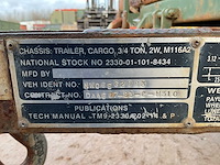 1985 3/4 ton m116 a2 aanhangwagen - afbeelding 3 van  8