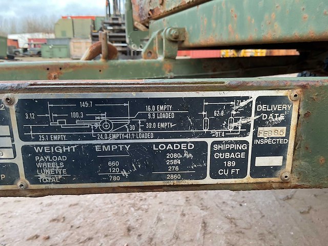 1985 3/4 ton m116 a2 aanhangwagen - afbeelding 6 van  8