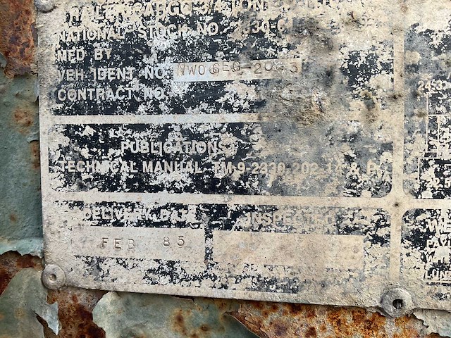 1985 3/4 ton m116 a2 aanhangwagen - afbeelding 8 van  8