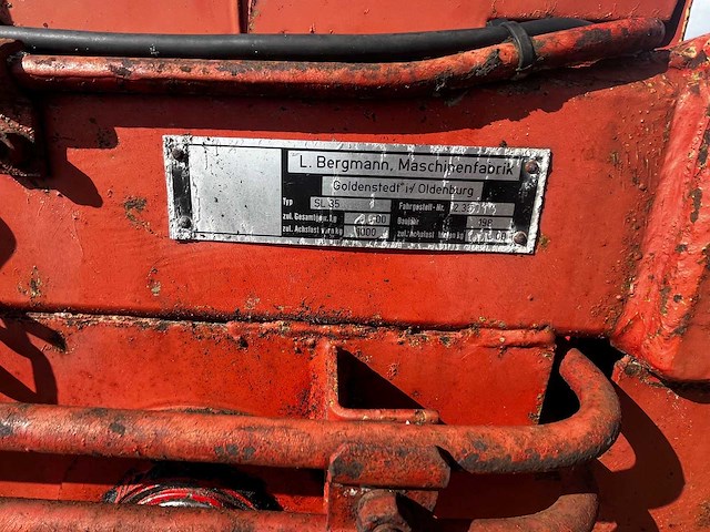 1985 bergmann sl 35 silage trailer 1 - afbeelding 12 van  12