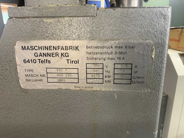 1985 blum 192 p kastscharnierboor - afbeelding 5 van  9