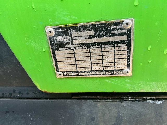 1985 deutz-fahr dx 4.50 vierwielaangedreven landbouwtractor - afbeelding 6 van  6