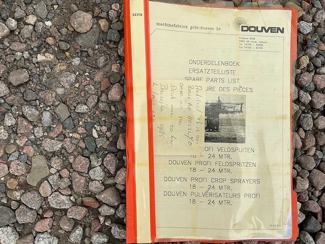 1985 douven hml 2265 18 meter breed veldspuit - afbeelding 26 van  27