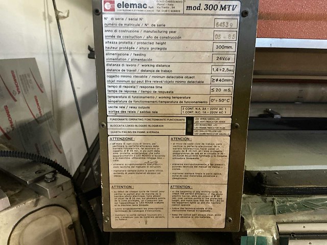 1985 elemac s350 stanspers machine - afbeelding 20 van  28
