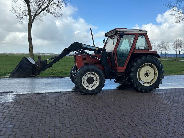 1985 fiat 70-90 dt met quicke voorlader vierwielaangedreven landbouwtractor - afbeelding 23 van  35