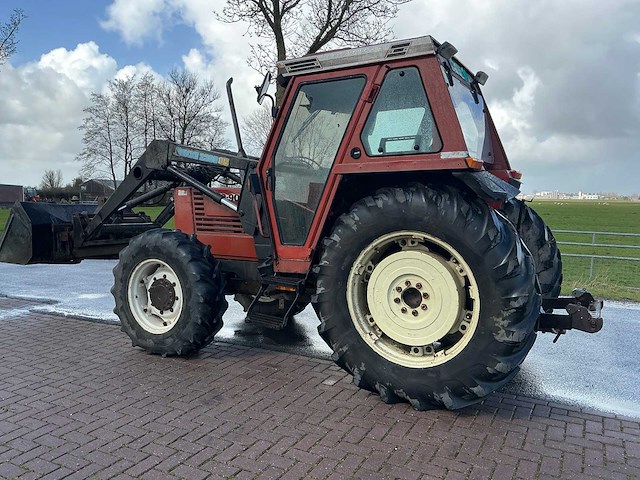 1985 fiat 70-90 dt met quicke voorlader vierwielaangedreven landbouwtractor - afbeelding 5 van  35
