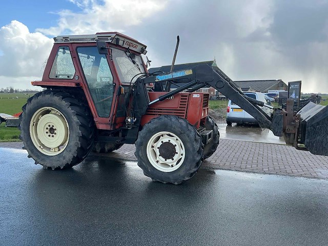 1985 fiat 70-90 dt met quicke voorlader vierwielaangedreven landbouwtractor - afbeelding 34 van  35