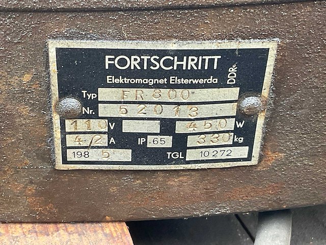 1985 fortschritt fr800 hijsmagneet - afbeelding 3 van  3