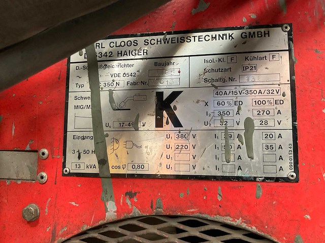 1985 hager c350n lasmachine - afbeelding 3 van  7