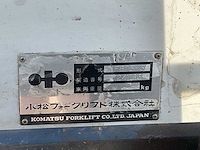 1985 komatsu fb15-5 vorkheftruck - afbeelding 2 van  11