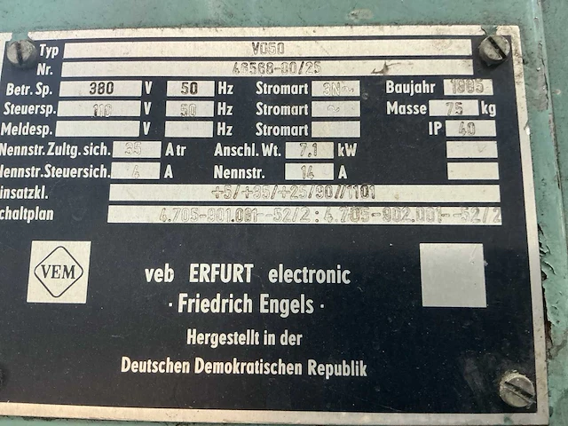 1985 mas vo50 radiaalboormachine - afbeelding 3 van  11