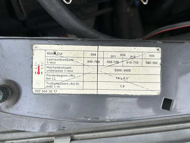 1985 mercedes-benz (w124) 300 d personenauto oldtimer om606 td - afbeelding 18 van  26