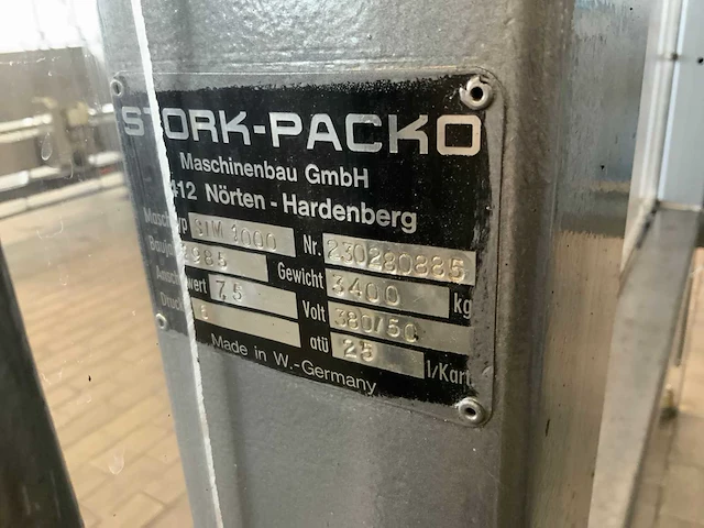 1985 stork packo sim1000 flessen inpakmachine - afbeelding 6 van  23