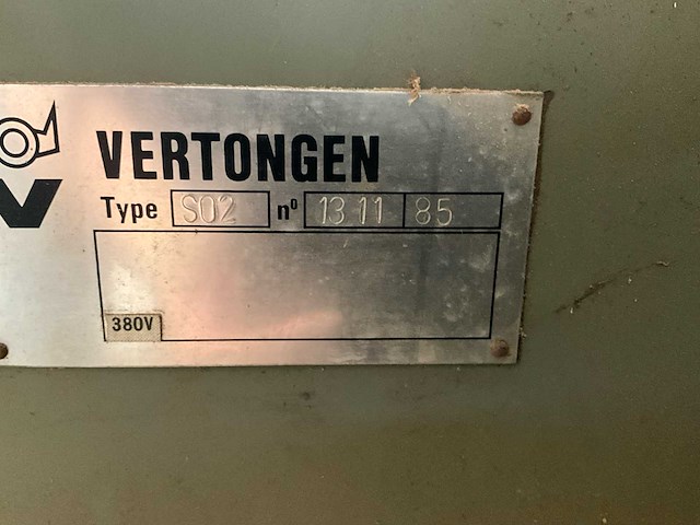 1985 vertongen s320 breedbandschuurmachine - afbeelding 3 van  15