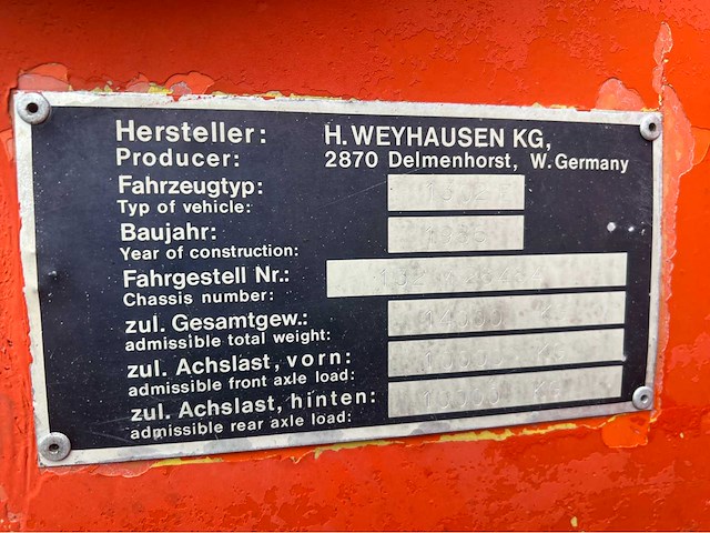 1986 atlas 1302e banden graafmachine - afbeelding 3 van  13