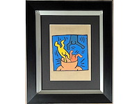 1986 gouache keith haring - afbeelding 2 van  6