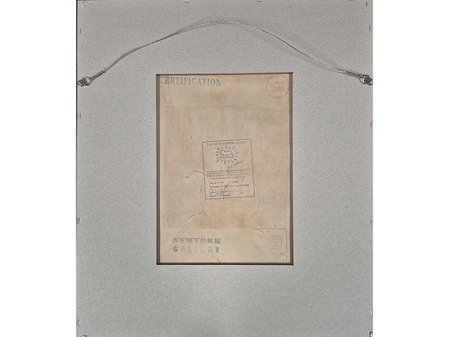 1986 gouache keith haring - afbeelding 6 van  6