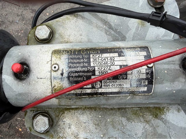 1986 hapert d2000 kiep aanhangwagen, 34-wk-66 - afbeelding 5 van  14