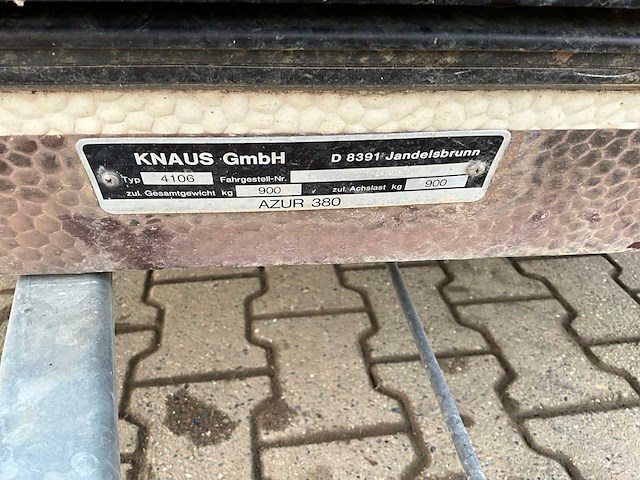 1986 knaus azur 380 caravan - afbeelding 21 van  24