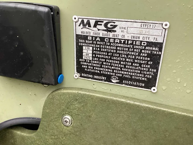 1986 mfg gypsy motorboot - afbeelding 7 van  22