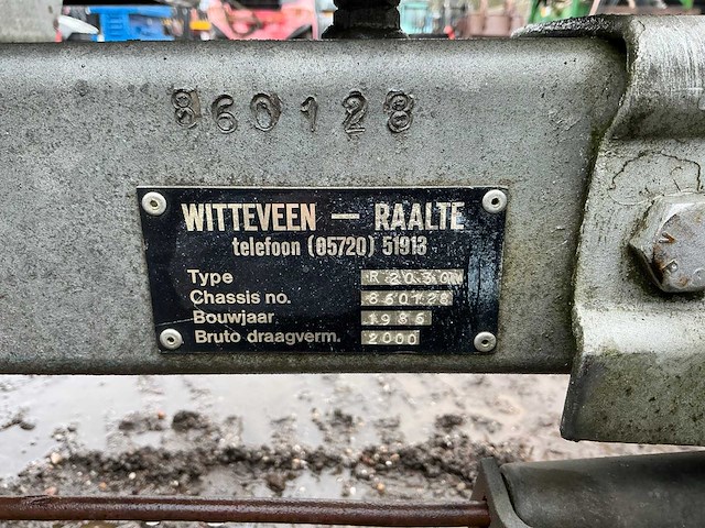 1986 witteveen r2030 aanhangwagen - afbeelding 12 van  12