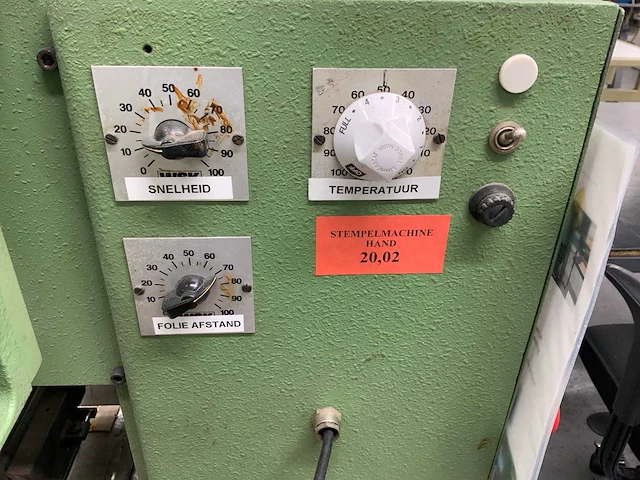 1986 wsk 891 industriële folie nummerstempel- en preegmachine - afbeelding 7 van  8