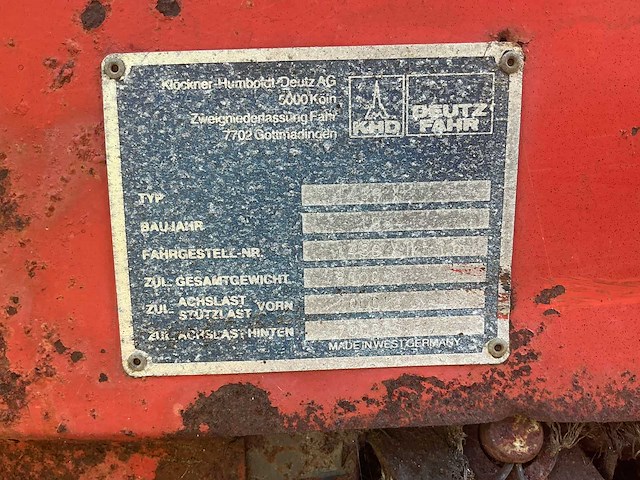 1987 deutz fahr k570 opraapwagen - afbeelding 26 van  32