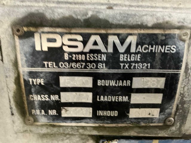 1987 ipsam 5400 mesttank - afbeelding 6 van  9