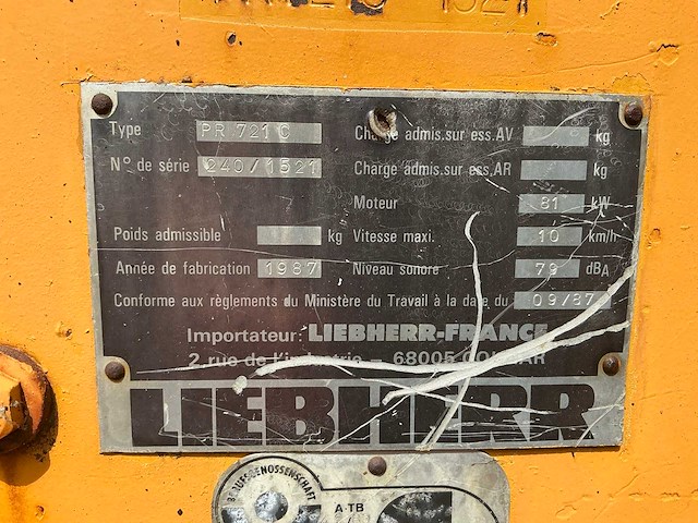 1987 liebherr pr721c bulldozer - afbeelding 34 van  35
