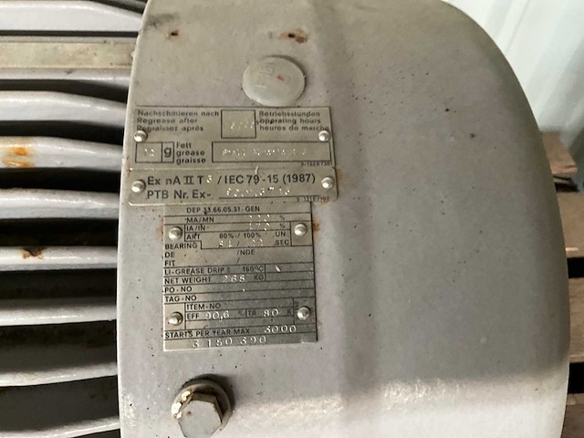 1987 loher ex na ii t3 elektromotor - afbeelding 4 van  4