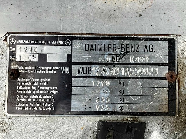 1987 mercedes-benz 200-500 (w124) 230ce personenauto - afbeelding 22 van  29