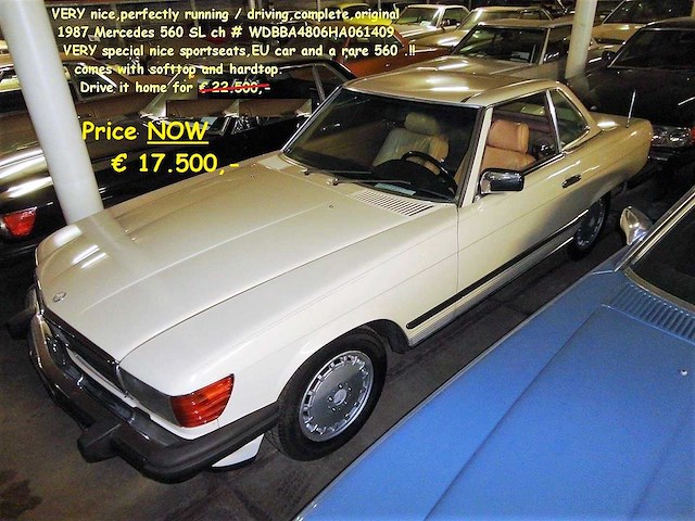 1987 mercedes-benz 560 sl roadster | german classic sports car - afbeelding 17 van  33