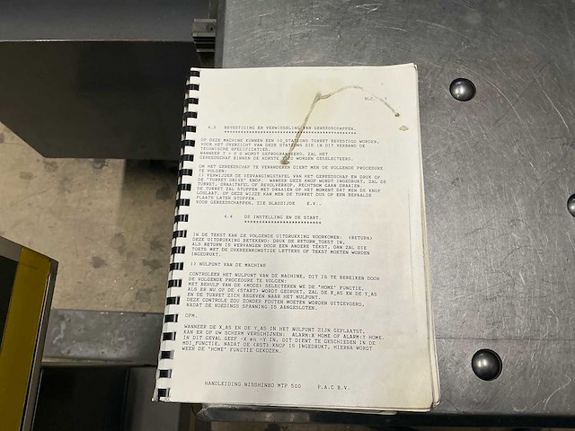 1987 nisshinbo mtp-500 ponsmachine - afbeelding 21 van  57