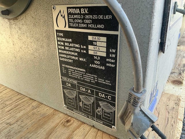 1987 priva da10 heteluchtkachel (4x) - afbeelding 10 van  12