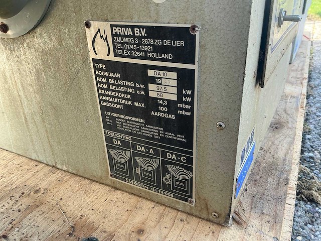 1987 priva da10 heteluchtkachel (4x) - afbeelding 11 van  12