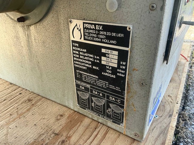 1987 priva da10 heteluchtkachel (4x) - afbeelding 12 van  12