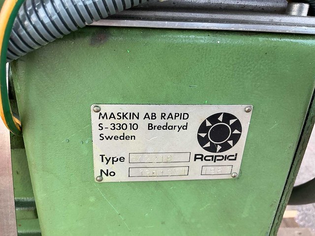 1987 rapid maskin gk2218 granuleermachine / snijmolen - afbeelding 2 van  10