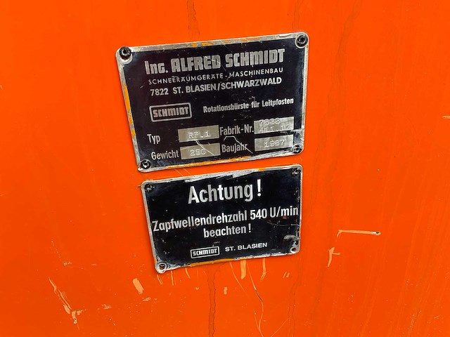 1987 schmidt palenwasser rp.1 met tank - afbeelding 6 van  23