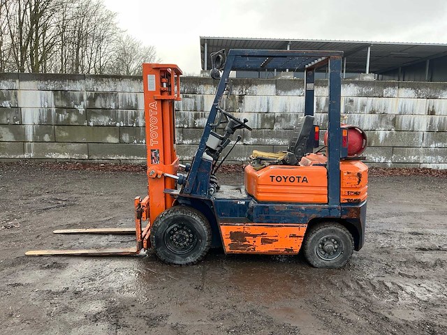 1987 toyota 5 fg18 vorkheftruck - afbeelding 9 van  22