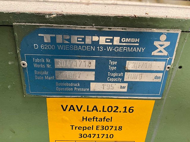 1987 trepel heftafel met 2 rollenbanen - afbeelding 6 van  6